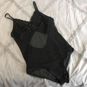 Black Lace Body Suit